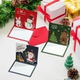thumbnail image 7 of Christmas Cards, Holiday Greeting Cards, 3D Christmas Cards with Cute Messages and Blessings, Set of 8 Multicolor Paper Postcards for Festive Wishes, 7 of 7