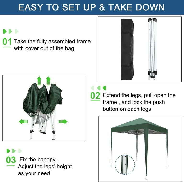 アウトドア寝具 kajipon Ktaxon Canopy Pop Up Tent 6.5 x 6.5 ft Waterproof Outdoor