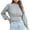 Grey, variant on Vedolay Women Sweater 2023 Puff Sleeve Knit Sweater Long Sleeve Stretchy Pullover Tops Red,L