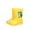 Yellow, variant on Kids Dinosaur Print Rain Boots Waterproof Non-Slip Rubber Shoes for Boys Girls Outdoor Play Home Garden Fun Footwear