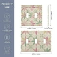 thumbnail image 2 of Yayeee Toggle Light Switch Wall Plate 2-Gang 4.56"x4.48" Decorative Outlet Cover, Light Pink Geometric, 2 of 7