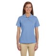 thumbnail image 1 of The Harriton Ladies 6 oz Ringspun Cotton PiquÃƒÆ’Ã‚Â© Short Sleeve Polo Shirt - LT COLLEGE BLUE - 2XL, 1 of 2