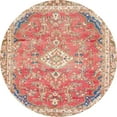 thumbnail image 1 of Ahgly Company Indoor Round Abstract Brown Abstract Area Rugs, 4' Round, 1 of 6
