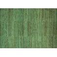 thumbnail image 1 of Ahgly Company Indoor Rectangle Abstract Turquoise Blue Modern Area Rugs, 6' x 9', 1 of 4