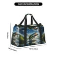 thumbnail image 3 of Fuzoiu Largemouth Bass Jumping Out of The Water Print Travel Duffle Bag,Carry On Tote Bags,Duffel Bag,Sport Gym Bag, Hospital Bag for Labor and Delivery, Overnight Bag,Luggage Bag, 3 of 7