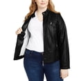 thumbnail image 4 of Jou Jou Trendy Plus Size Faux-leather Black XLarge, 4 of 4