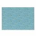 thumbnail image 1 of Animal Cutting Board, Cartoon Seahorses Girls Boys Playroom Nautilus Themed Design, Decorative Tempered Glass Cutting and Serving Board, Small Size, Blue, by Ambesonne, 1 of 1