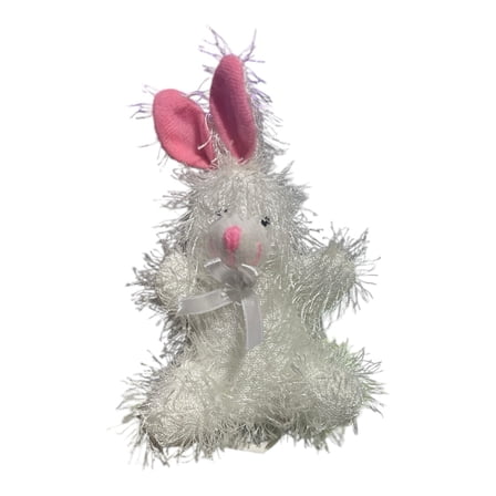 White Easter Bunny Rabbit Plush Mini 4” Fuzzy Furry New Easter Spring Plush