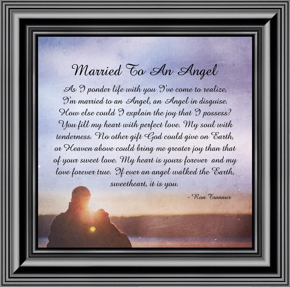 Married to an Angel, Christian Marriage Gift, Anniversary Gift for
