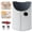 Grey, variant on Under Desk Foot Warmer, Foldable Under Desk Electric Foot Warmer with Blanket, Office Heater Under Desk Quiet, Legs & Feet Foot Warmer, Adjustable Temperature Portable Space Heater for Office Home