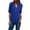 Blue, variant on Tiqkatyck Plu Size Tops for Women, Women Button Womens Fashion Clothing Loose Shirt Chiffon Zipper Long Sleeve Plu Size Tops Womens Tops Wine XXXXL