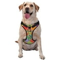 thumbnail image 1 of Wukai Harnais pour Animaux de Compagnie Imprimé Femme Dansante Africaine, Gilet Laisse pour Animaux - Boucle Réglable, Design Réfléchissant, Accessoires pour Chiens Petits, Moyens et Grands, 1 of 6