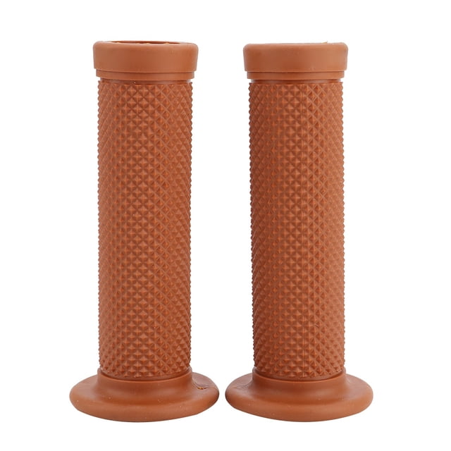 Motorcycle Handlebar Grips,2Pcs 22mm Universal Vintage Motorcycle Handlebar Grip End Motorcycle Throttle Handlebar Grip Streamlined Design
