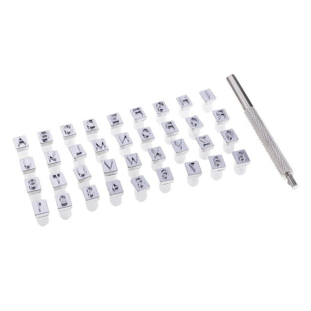 37pcs Punch Set, Punch Numbers + Punch Letters Set, Punch Letters Stamping Tools for Leather 6mm