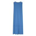 thumbnail image 4 of Aofany Women Casual Loose Dress with Pockets Sleeveless Crew Neck Long Maxi Dress Beach Swing Dress Tank Dress Sundresses, 4 of 5