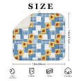 thumbnail image 4 of Pioneer Flower Floral Print Pattern Kitchen Dish Drying Mat 1 Pack, Ultra Absorbent Microfiber Drainer Mat, 16"x18", 4 of 6