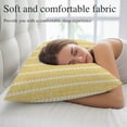 thumbnail image 2 of Simple Lines Body Pillow Cover, Pillowcase Protectors with Zipper, Breathable Decorative Throw Pillow Case Cover, Modern Country Minimalist Print Boho Yellow Pillow Shams for Couch Sofa 24x36Inch, 2 of 6