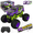 Purple, variant on HNH 1:16 Remote Control Car, Off Road RC Monster Truck, 2.4GHz 20 Km/h Fast All Terrain RC Cars for Boys Girls Ages 4-12, Cool Gift Toy for Kids