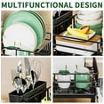 thumbnail image 6 of Dish Rack Dish Drainers for Kitchen Counter, Dish Drying Rack Drain Board Set with Utensil Holder, Cup Holder, Kitchen Dishes Storage and Organizers, 6 of 7
