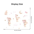 thumbnail image 5 of Cartoon Rabbit Balloon Wall Stickers for Home Decor Girls Room Baby Room Wall Sticker Bedroom Background Wallpaper, 5 of 6