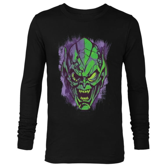 Marvel Spider-Man: No Way Home Green Goblin Face - Long Sleeve T-Shirt for Men – Customized-Black