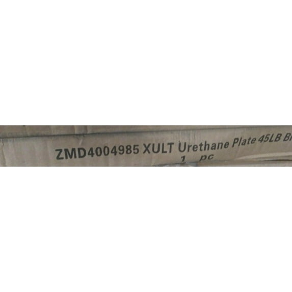 (1) NEW ZMD4004985 XULT URETHANE PLATE 45LB BLACK