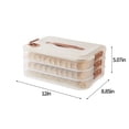 thumbnail image 3 of PATLOLLAV Three Layer Food Storage Container, Stackable Snack Container with Lid, Dumpling Box, Gyoza Container,Egg Box Cookie Storage Containers, Good Sealing, 3 of 5