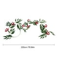 thumbnail image 4 of Christmas Decorations Outdoor Simulation Of Green Plants Vines Christmas Fireplace Wall Decorations Needles Vines Dining Table Decorations, 4 of 6