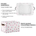 thumbnail image 2 of Yayeee Canvas Storage Basket with Handles for Shelves Fabric Bins Closet Organizer, Pink Polka Dots, 2 of 8