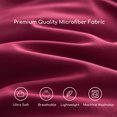 thumbnail image 3 of MR&HM Bedding Queen Sheet Set 4 Pcs, Super Soft Brushed Microfiber Queen Sheets, Cozy Bed Sheets for All Seasons (Queen Size, Red), 3 of 7