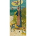 thumbnail image 3 of Paul Gauguin 13x24 Black Modern Framed Museum Art Print Titled - Breton Girl Spinning, 3 of 5
