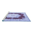 thumbnail image 2 of Ahgly Company Machine Washable Indoor Rectangle Medallion Blue French Area Rugs, 2' x 5', 2 of 4