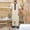 Beige, variant on Arabic Men's Long Robe Muslim Clothing Long-Sleeved V-Neck Top/Shirt Gray-C XL