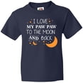thumbnail image 3 of Inktastic I Love My Paw Paw To The Moon and Back Youth T-Shirt, 3 of 5