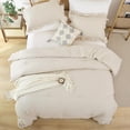 thumbnail image 4 of Soft Fluffy Comforter Set 3PCS Ruffled Blush All Season Vintage Shabby Chic Bedding Queen Size, 4 of 9