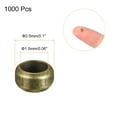thumbnail image 2 of Uxcell 1000 Pcs Brass Crimp Tube Beads Jewelry Making Tube Crimp End Spacer Bead for DIY Bronze 0.1", 2 of 5