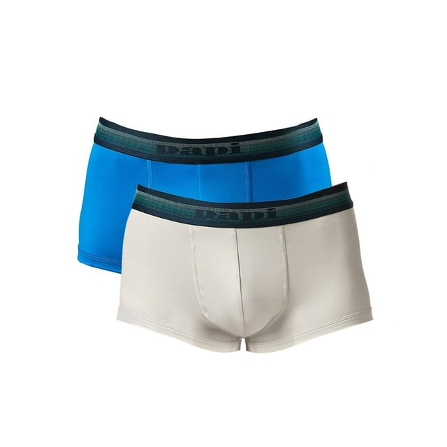 Papi 2-Pack Brazilian Trunk Underwear - UMPA107 (Quiet Gray/Skydiver, L)