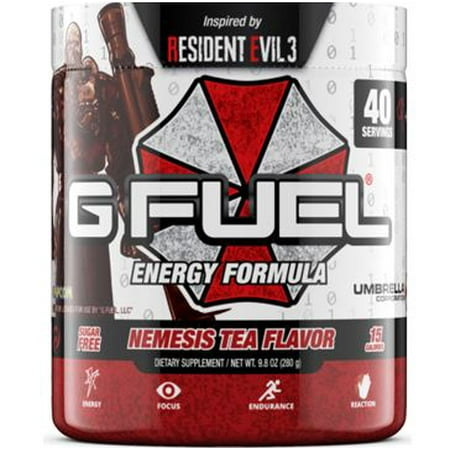 (2 pack) G Fuel Energy & Endurance Tub, Nemesis Tea Flavor, 40 Servings