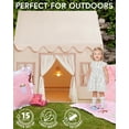 thumbnail image 3 of Tienda de campaña infantil RONGFA, grande, con tapete, luces y bolsas, 3 of 7