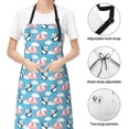 thumbnail image 6 of Lsque Panda Flying in the Sky Waterproof Apron Chef Aprons for Men Heavy Duty Chemical Work Apron Extra Long Grilling Aprons with Adjustable Bib Apron, 6 of 9