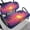 Sunset Palm Tree, variant on Garronmavis American Flag Camouflage Golf Cart Seat Covers Suitable for All Weather Conditions Split Backrest Front Seat Cover for Daily Protection Universal Fit Set