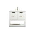 thumbnail image 3 of 36 inch single bathroom vanity in white, 3 of 8