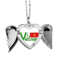 thumbnail image 1 of Vietnam national flag Rojo patrón verde Alas de ángel collar colgante regalo de moda Unbranded M, 1 of 3
