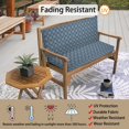 thumbnail image 6 of Magpie Patio Bench Cushion Cover 48x18x3 Inch, NO Insert! Water Resistant UV Protection Outdoor Swing Loveseat Replacement Cover with Zipper-Medal Print, 6 of 7