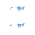thumbnail image 2 of Gafas de sol con forma de corazón Sonducket Estilo Vintage Azul 2piezas, 2 of 6