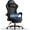 Black, variant on HLDIRECT Ergonomic Fabric Gaming Chair with Footrest and Massage Lumbar Support, Gamer Chair with 330lb Capacity, Video Game Chair for Adults, Black