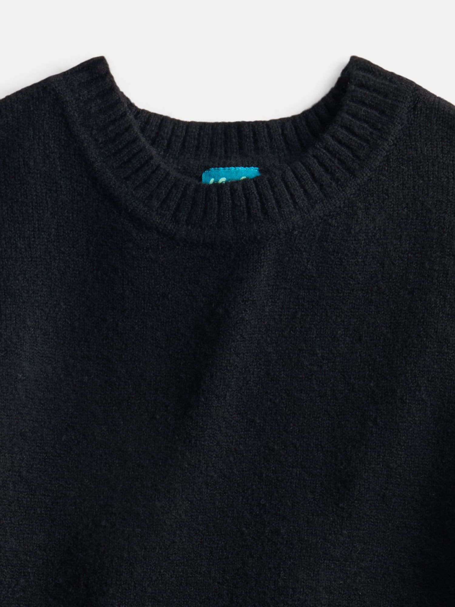 Wonder Nation Girls Pointelle Trim Sweater with Long Sleeves, Sizes 4-18