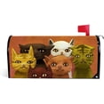 thumbnail image 3 of Coolnut Mailbox Covers, Magnetic Standard Size Abstract Digital Painting of Cats Seasonal Mail Wraps for Home Outdoor Decor, 20.7"x18.03", 3 of 5