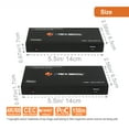 thumbnail image 2 of J-Tech Digital Long Range HDMI Extender Over Cat6 150m/492ft HDBaseT 4K60Hz 18Gbps Extender PoC, Bi-Directional IR, Supports Dolby Digital, DTS, with EDID, CEC, RS-232 Passthrough [JTECH-UHDT150], 2 of 6