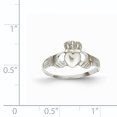 thumbnail image 2 of 14K White Gold Ladies Claddagh Ring, 2 of 2